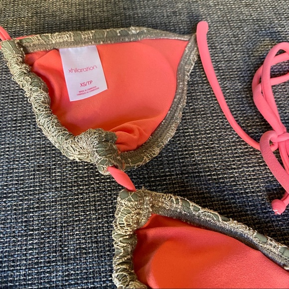 XHILARATION Pink and Beige Bikini Set - Picture 4 of 4